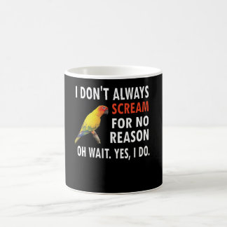Conwner Conure Lover Parrot Bird Sonnenschutz Kaffeetasse