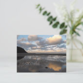 Conwy Beach Reflections Postkarte (Stehend Vorderseite)