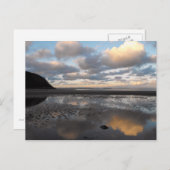 Conwy Beach Reflections Postkarte (Vorne/Hinten)