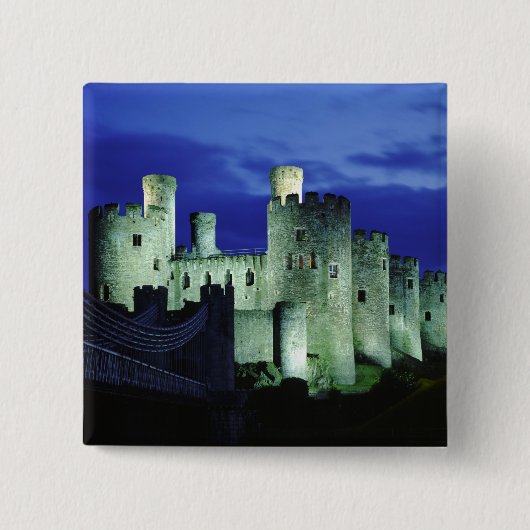 Conwy Castle, Gwynedd, Wales Button (Vorderseite)