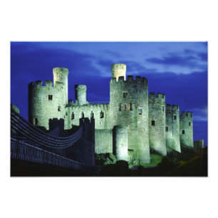 Conwy Castle, Gwynedd, Wales Fotodruck