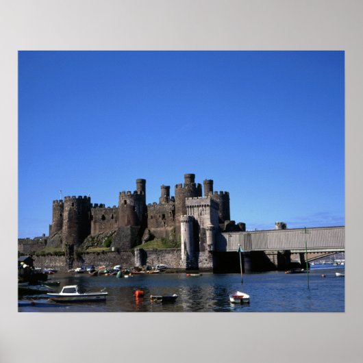 Conwy Castle North Wales Postcard Poster (Vorne)