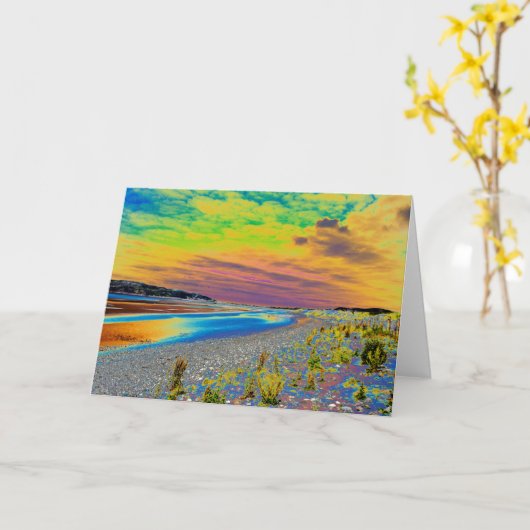 Conwy Sands Karte (Gelbe Blume)