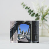 Conwy Suspension Bridge Conwy North Wales Postkarte (Stehend Vorderseite)