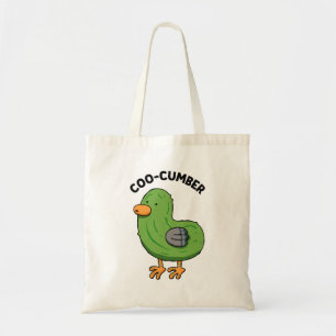 Coo-cumber Taube Pickle Pun Tote Bag Tragetasche