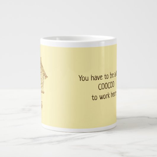 Coo-Uhr Jumbo-Tasse (Vorderseite)