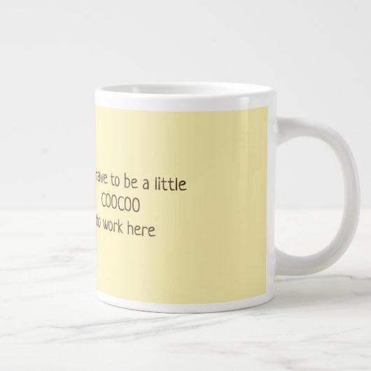 Coo-Uhr Jumbo-Tasse (Rechts)