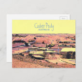 Coober Pedy Minenort Australien Reise Postkarte (Vorne/Hinten)