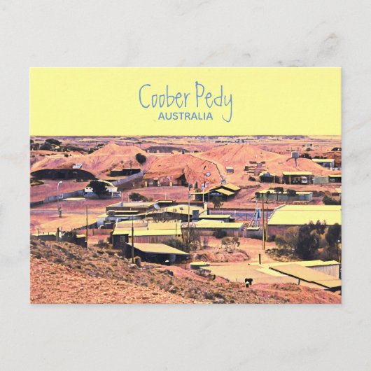 Coober Pedy Minenort Australien Reise Postkarte (Vorderseite)