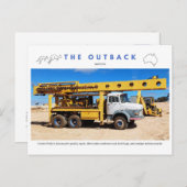 Coober Pedy Mining Truck Postkarte (Vorne/Hinten)