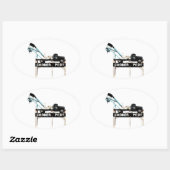 Coober Pedy, Opal Hauptstadt der Welt Ovaler Aufkleber (Blatt)