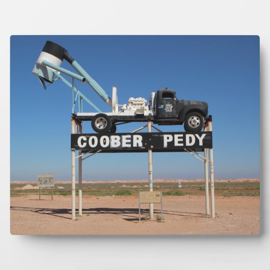 Coober Pedy Outback Australia Souvenir Foto Plaqu Fotoplatte (Vorderseite)