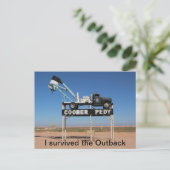 Coober Pedy Outback Australia Souvenir Foto Postkarte (Stehend Vorderseite)