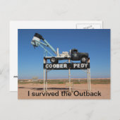 Coober Pedy Outback Australia Souvenir Foto Postkarte (Vorne/Hinten)