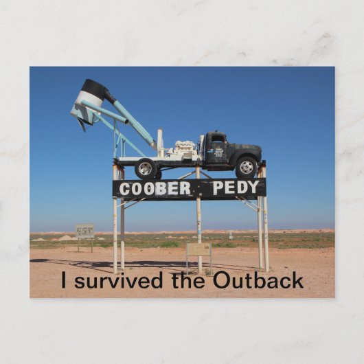 Coober Pedy Outback Australia Souvenir Foto Postkarte (Vorderseite)