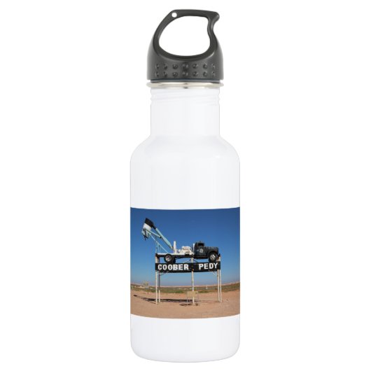 Coober Pedy Outback Australia Souvenir Foto Trinkflasche (Vorderseite)