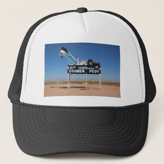 Coober Pedy Outback Australia Souvenir Foto Truckerkappe (Vorderseite)