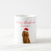 Coocker Spaniel Dog with Santa Hat Christmas Kaffeetasse (Mittel)