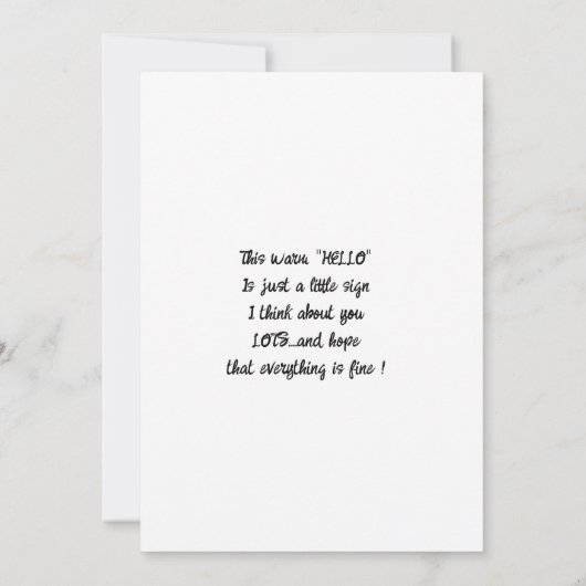 Cooffe mit bester Freund-Flachkarte (Rückseite)