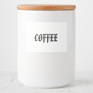 COOFFEE GLAS LEBENSMITTELETIKETT