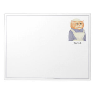 COOK CAT 11x8.5 Notepad Notizblock