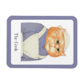 COOK CAT 3x4 Flexible Magnet + Text (Horizontal)