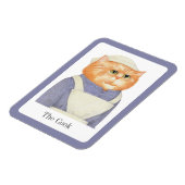 COOK CAT 3x4 Flexible Magnet + Text (Linke Seite)