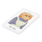 COOK CAT 3x4 Flexible Magnet + Text II (Linke Seite)