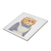 COOK CAT 4.25" Square Keramik Tile Fliese (Seite)