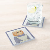 COOK CAT Glass Drink Untersetzer (Schrägansicht)