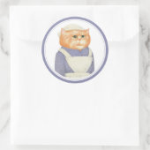 COOK CAT Große Round Stickers (Tasche)
