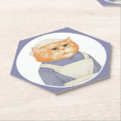 COOK CAT Hexagon Paper Untersetzer (angewinkelt)