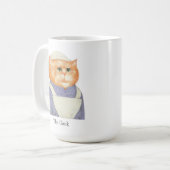 COOK CAT hohe weiße Tasse + Text (Vorderseite Links)
