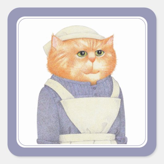 COOK CAT Kleine Aufkleber am Platz (Vorderseite)
