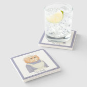 COOK CAT Marmorstein Untersetzer + Text (Seitenansicht)