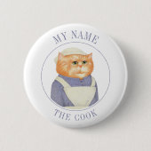 COOK CAT Name Abzeichen Button Button II (Vorderseite)