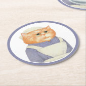 COOK CAT Round Paper Untersetzer (Angewinkelt)