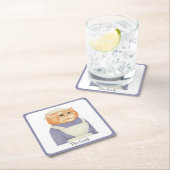 COOK CAT Square Paper Untersetzer + Text (Vor Ort)