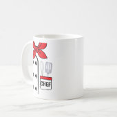 Cook Chef Coat Costume Funny Halloween Shirt Kids Kaffeetasse (Vorderseite Links)