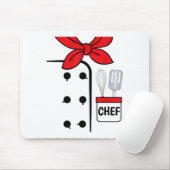 Cook Chef Coat Costume Funny Halloween Shirt Kids Mousepad (Mit Mouse)