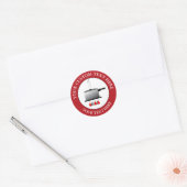 Cook Cooking Custom Text Logo Symbol Runder Aufkleber (Umschlag)