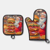 🔥 Cook, Create & Conquer the Kitchen in Style! 🔥 Ofenhandschuh & Topflappen-Set (Vorderseite)