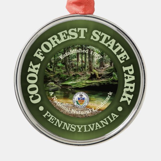 Cook Forest SP Ornament Aus Metall (Vorne)