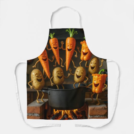 cook happy vegetables schürze (Vorderseite)