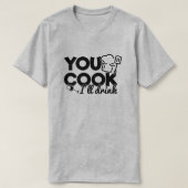 Cook, ich trinke Typografie Funny T-Shirt (Design vorne)