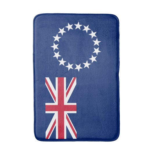 Cook Islands Flag Badematte (Vorderseite Vertikal)
