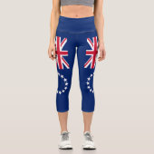 Cook Islands Flag Capri Leggings (Vorderseite)