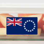 Cook Islands Flag Etiketten (Befestigt)