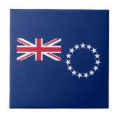 Cook Islands Flag Fliese (Vorderseite)