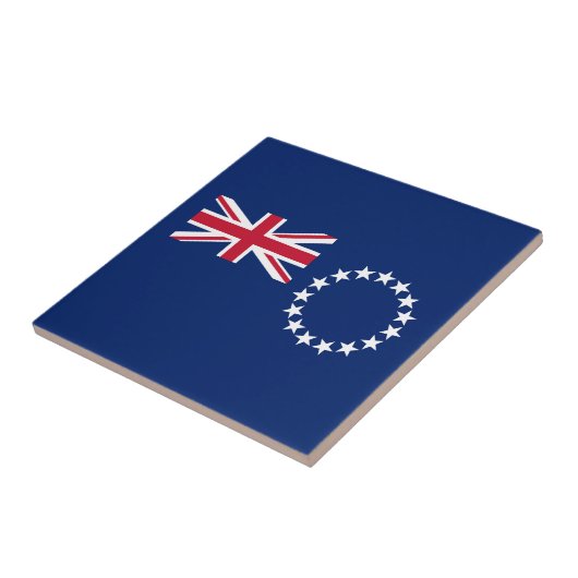 Cook Islands Flag Fliese (Seite)